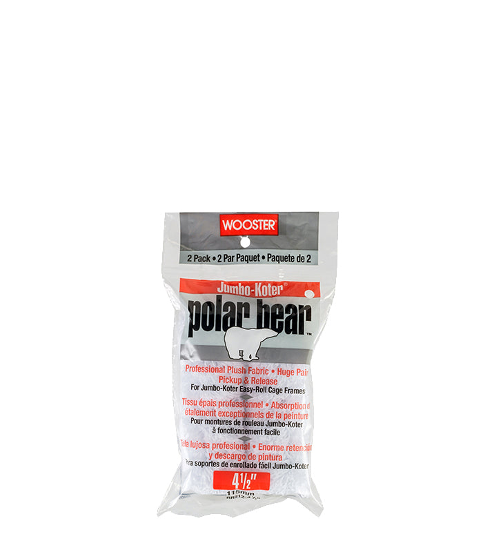 Wooster Jumbo Koter Polar Bear 4.5" Mini Roller Sleeves - Twin Pack