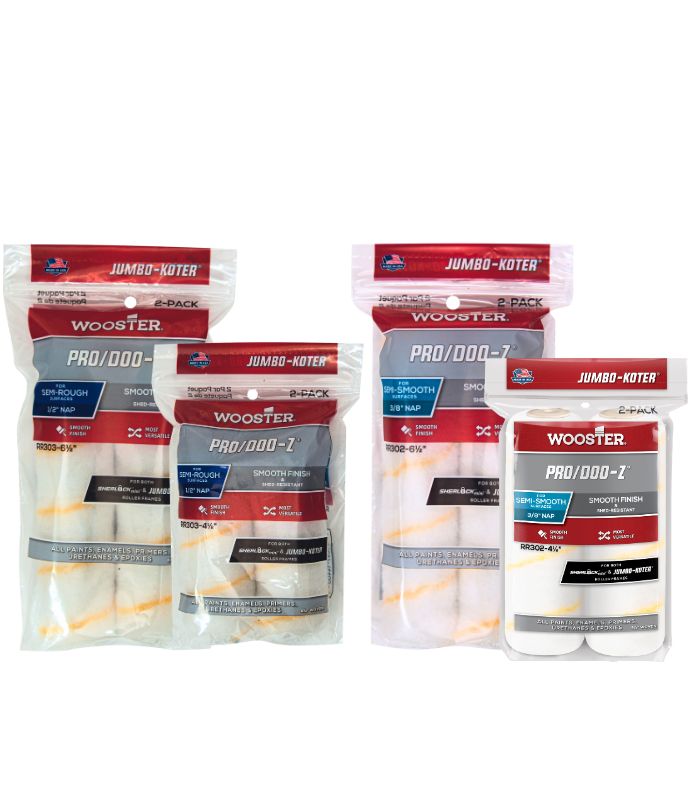 Wooster Jumbo Koter Pro Doo-Z Mini Roller Sleeves - Twin Pack