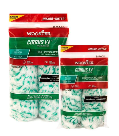 Wooster Jumbo Koter Cirrus X Mini Roller Sleeves - Twin Pack