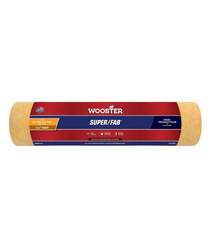 Wooster Super Fab 1.25" Nap Extra Rough Paint Roller Sleeve - 14 Inch