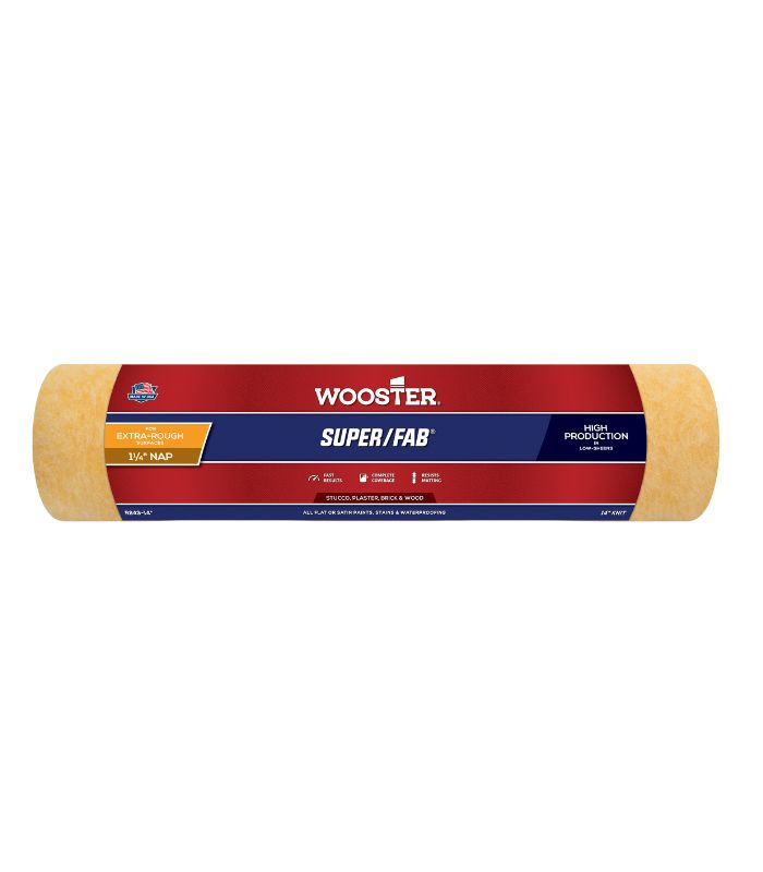Wooster Super Fab 1.25" Nap Extra Rough Paint Roller Sleeve - 14 Inch