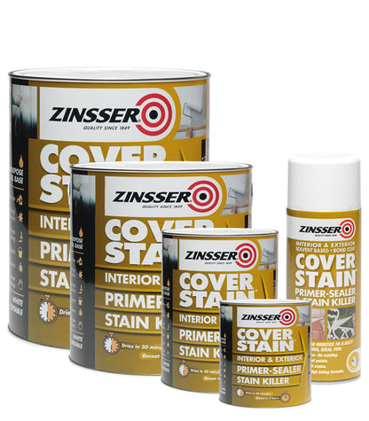Zinsser Cover Stain - Primer Sealer Paint - All Sizes