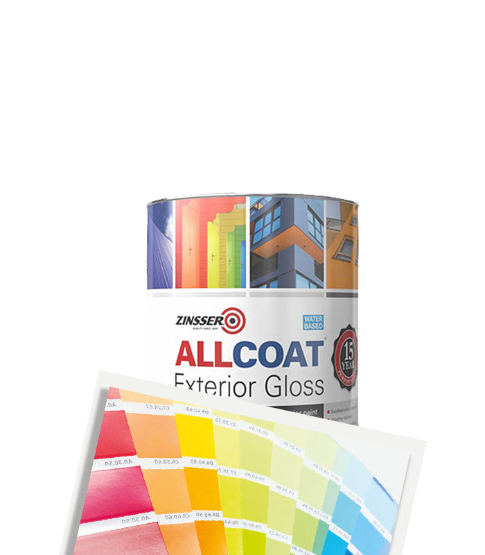 Zinsser AllCoat Exterior Gloss (Water Based) - 1 Litre - Tinted Mixed Colour