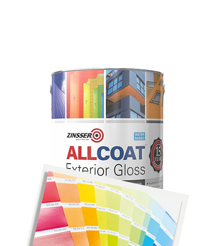 Zinsser AllCoat Exterior Gloss (Water Based) - 2.5 Litre - Tinted Mixed Colour