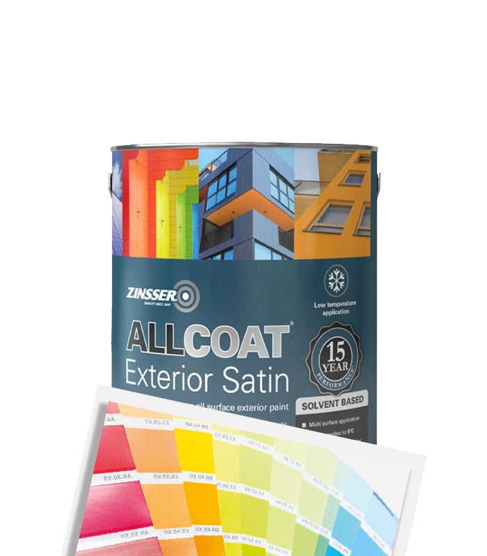 Zinsser AllCoat Exterior Satin (Solvent Based) - 2.5 Litre - Tinted Mixed Colour