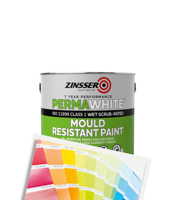 Zinsser Perma White Interior Paint - Satin - 2.5L - Tinted Mixed Colour